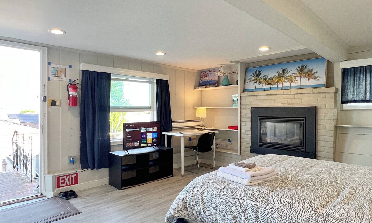 San Bruno Apartment | 469 - Large Studio with Laundry and Patio near SFO, Walmart & YouTube HQ