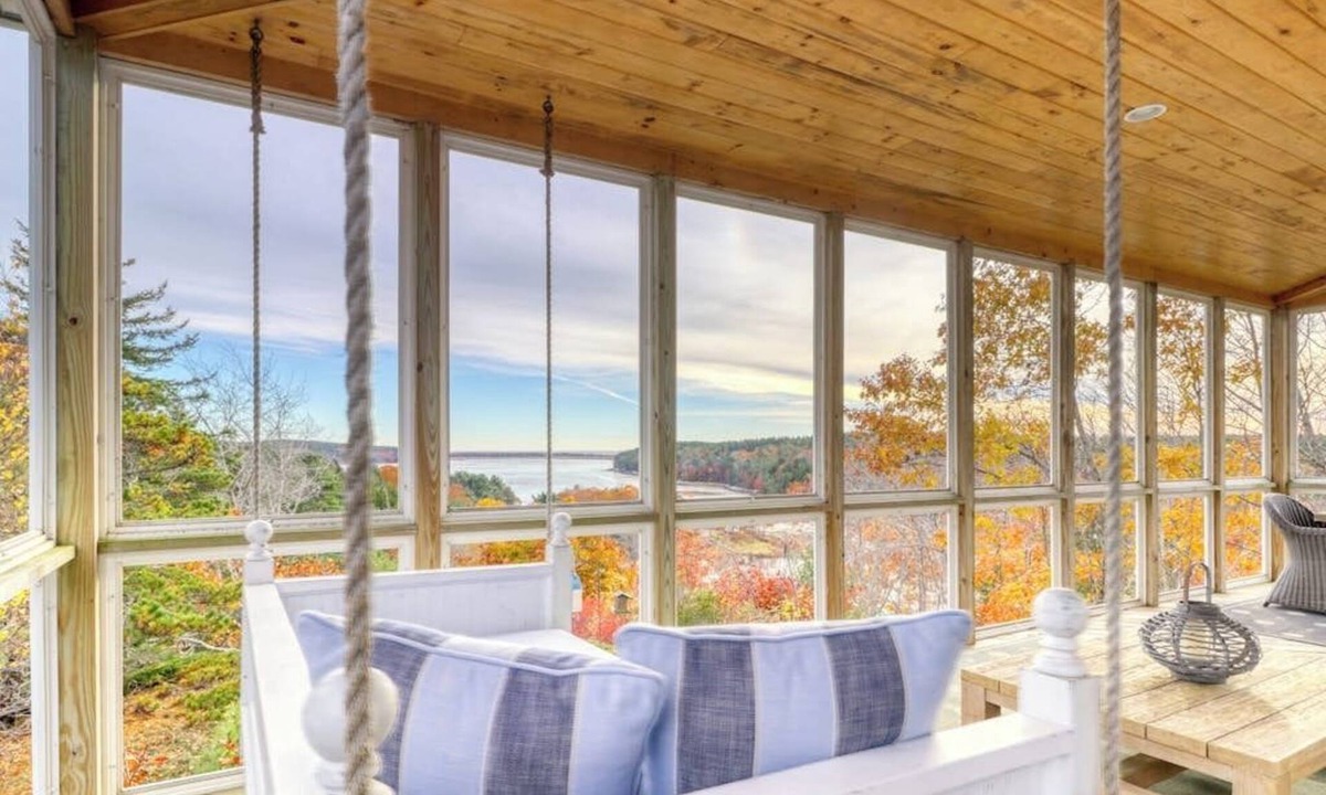 Phippsburg House | Bayfront home with 270-degree views, large deck & porch - near Popham Beach