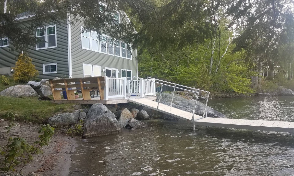 Lucerne-in-Maine House | Beautiful Lakefront Home on Phillips Lake
