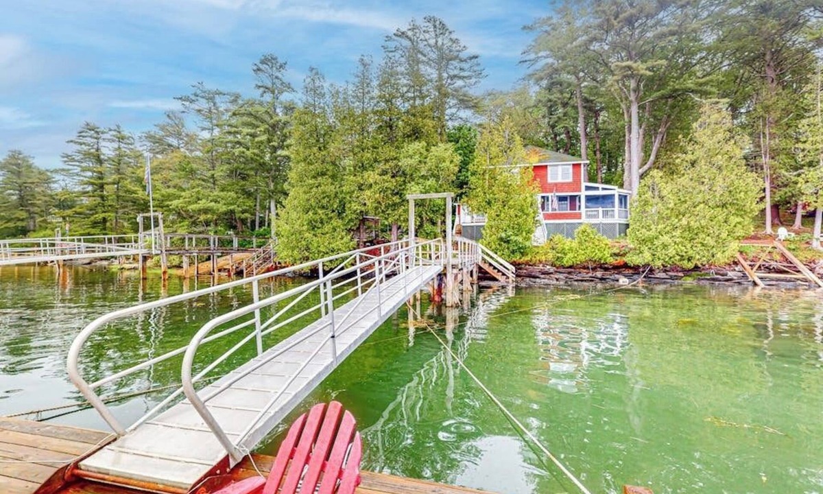 West Bath House | Cozy, Waterfront Cabin-Style Gem with Private Dock and Lovely Views