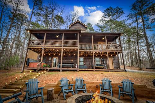 Ellijay House | DeerWoodsLodge DOT com-Ellijay Coosawattee River-Sleeps 16-ARCADE-Hot Tub-Fire Pit-Winery's