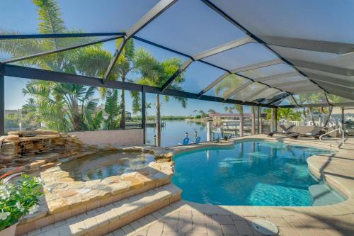 Burnt Store House | Dock & Pool: Canal-Front Cape Coral Oasis!