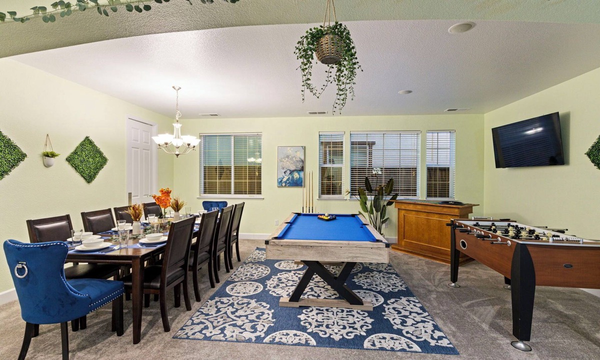Antioch House | FUN 5BD SPACIOUS HOME—INDOOR MOVIE THEATRE, POOL TABLE, BBQ, FIRE PIT, GAMES+