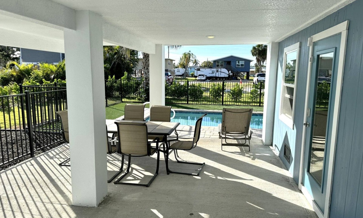 Mid Island House | Gulf Island Drive Pool Home, steps to soft, white sand beach!