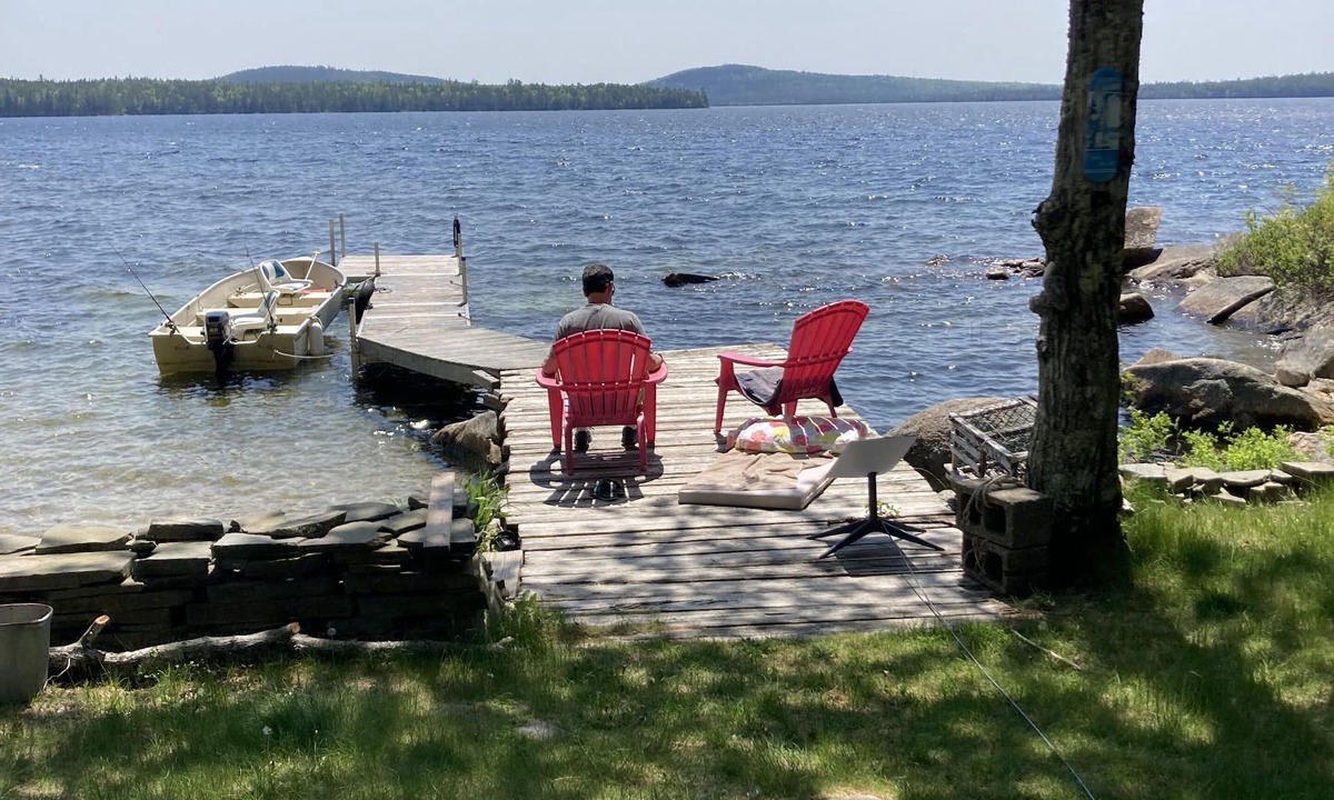 Cherryfield House | Lakefront, sandy cove, feet from water, <1hr from Acadia Nat'l Park, Bar Harbor