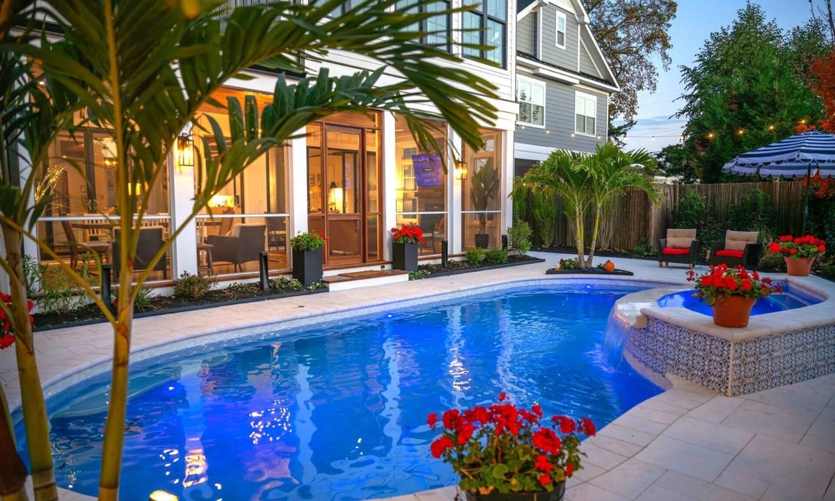 Rehoboth by the Sea Villa | Lux Estate: 8BR, 8.5BA + Cottage, Walk to Beach