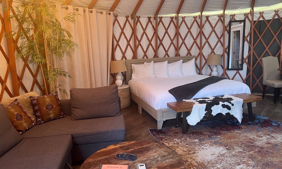 Escalante Resort | Luxury Glamping Yurt Resort Between National Parks with desert mountain views, close to hiking trails, slot canyons, off-roading and more!