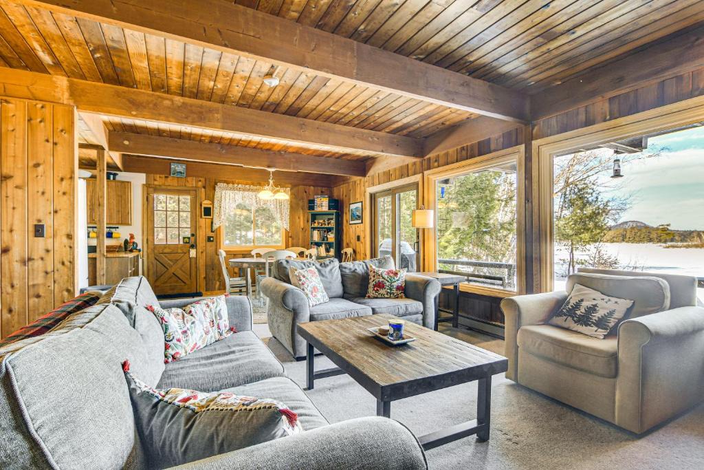 Bridgton House | Million-Dollar View: Waterfront Cabin in Bridgton!
