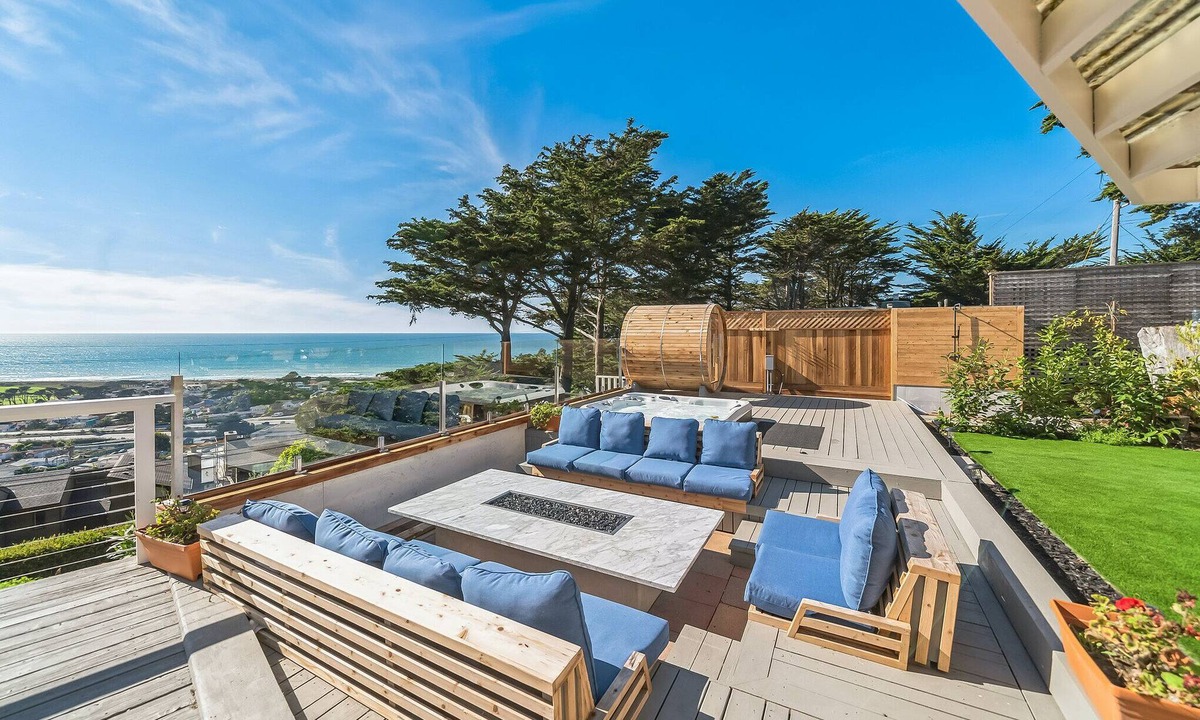Sharp Park House | Oceanview Coastal Retreat Sauna, Hot Tub & Fire Pit STR Permit Number: 14614430