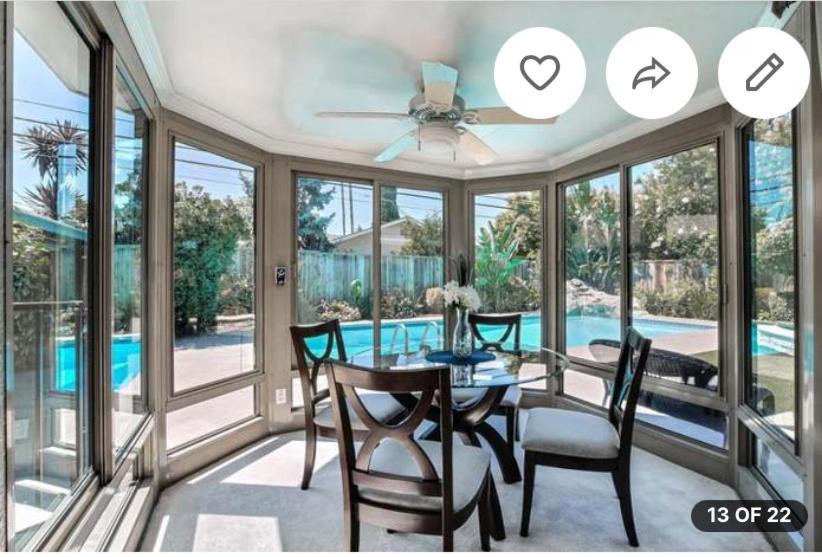 West San Jose Apartment | Relaxing 3-room Apartment with yard pool, Near Santana Row-No Party-