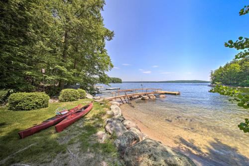 South Casco House | Sebago Lake Gem on Private Cove w/Boat Dock!