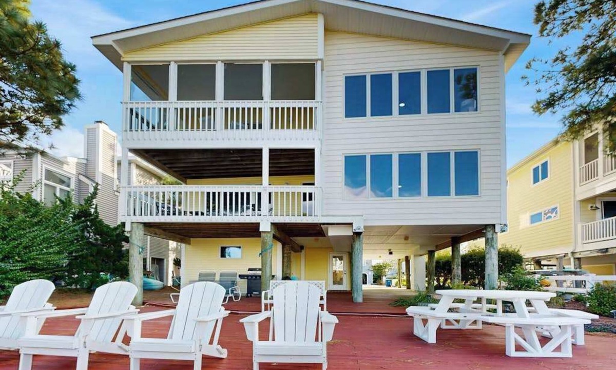 South Bethany Harbor House | South Bethany bay front house w/amazing views, deck, patio, balcony