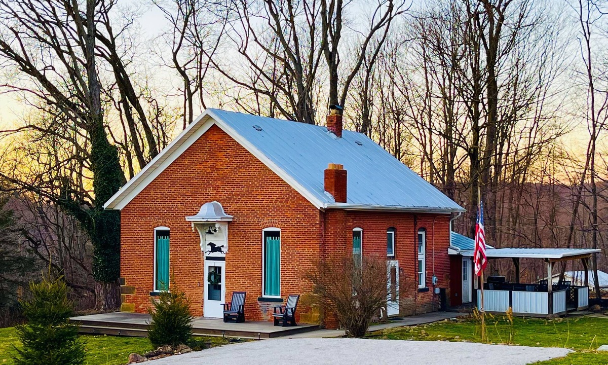 Bellville House | Unique Remodeled 1888 Schoolhouse with Highland Cows