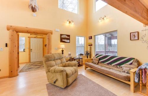 Cohoe House | 5 Mi to Kasilof River: Forest-View Retreat w/Deck