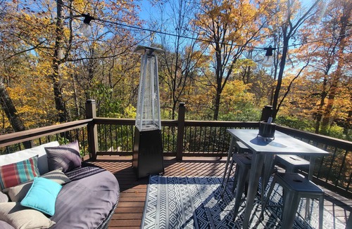 Anderson Township Cabin | A-frame home, 3 acres, fenced, secluded, hot tub, sauna, dog friendly