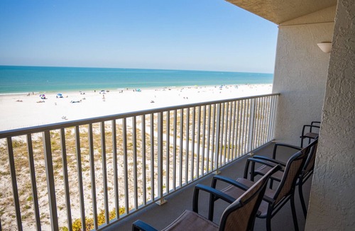 Clearwater Beach Condo | A perfect view from your balcony.just the right amount of sand, sea and sky
