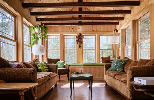 Rumford Center Cottage | Alpine Sanctuary ~ The Great Northern Tea Haus ~ European flair, woodland locale