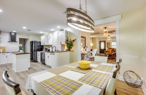 Conroe Cottage | Backyard, Deck & Fire Pit: Conroe Getaway