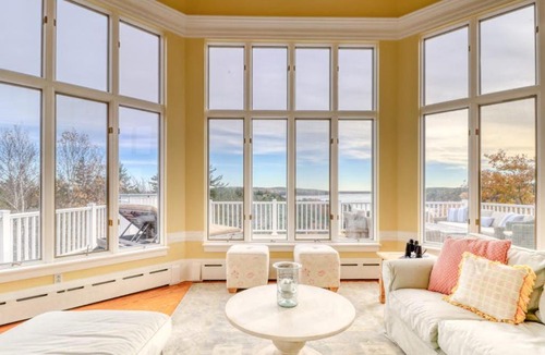 Phippsburg House | Bayfront home with 270-degree views, large deck & porch - near Popham Beach