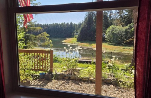Juneau Apartment | Bayside Hideaway, tucked in the forest! Clean, Cozy, Comfortable!