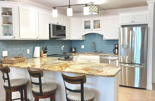 Fort Myers Beach Condo | Beachfront beautiful north-end renovated condo, 24’ Private Lanai