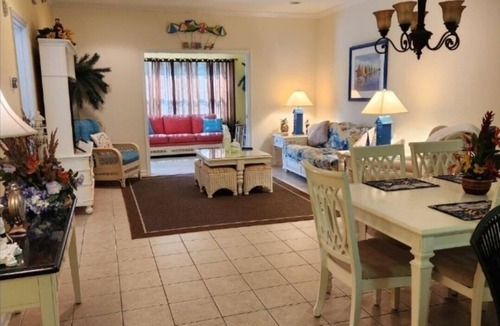 Ocean View Condo | Bethany Beach Island Theme 3BR/2BA/Balcy/W/D/Elevator/Garage/3.5 Miles To beach
