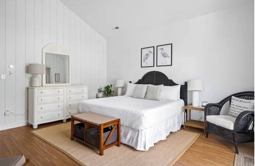 Rehoboth Beach Hotel | Blue Heron Room — Spacious Coastal Luxury with a Private Garden Patio