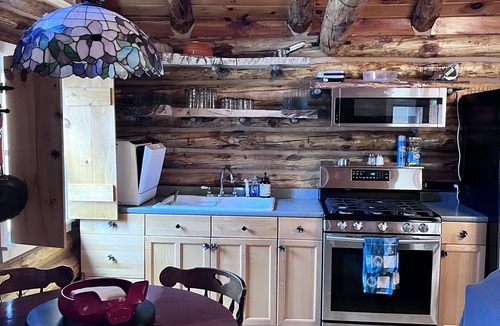 Madison Cabin | Cabin,30 acres, privacy, Fire pit, picnic table, BBQ, trails & close to town.