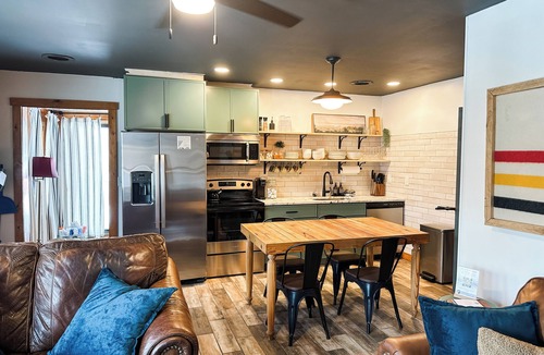 Butler Cabin | Cozy 2BR/2BA cabin tucked in the trees with hot tub, fire pit, covered deck, and fast WiFi.