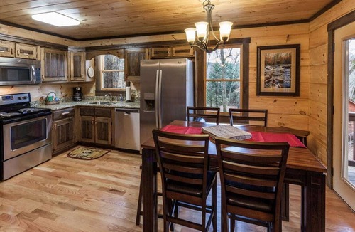Ellijay Cabin | Dancing Waters by Mountain Oasis | Riverfront Cabin in Ellijay