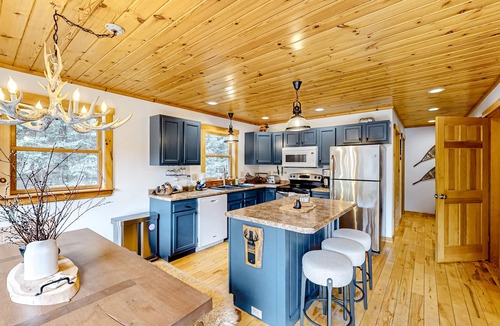 Rumford Center House | Dog-friendly Sunday River retreat with large yard, grill, washer/dryer