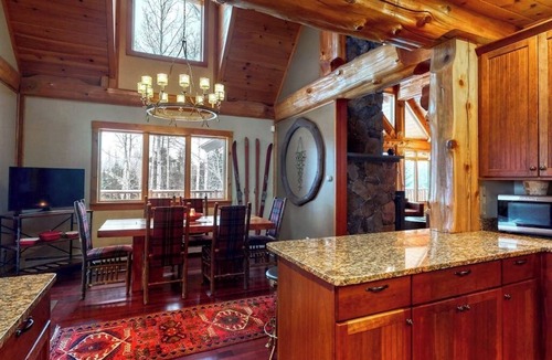 Carrabassett Valley House | Expansive Getaway with Mountain Views, Hot Tub, Home Theater & Game Room