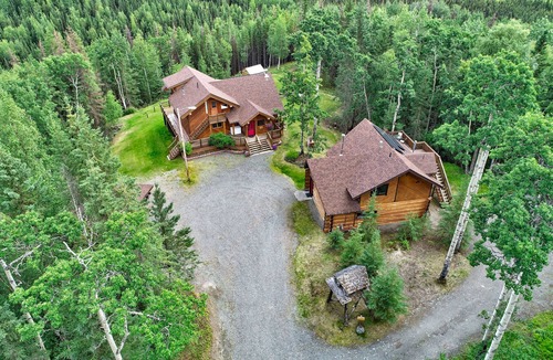 Sterling House | Forever views from HOT TUB overlooking Kenai National Wildlife Refuge near river