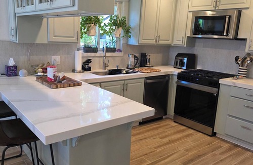 San Tomas House | Garden Retreat - 2BR Home with Gym, Massage Chair, Tesla Charger