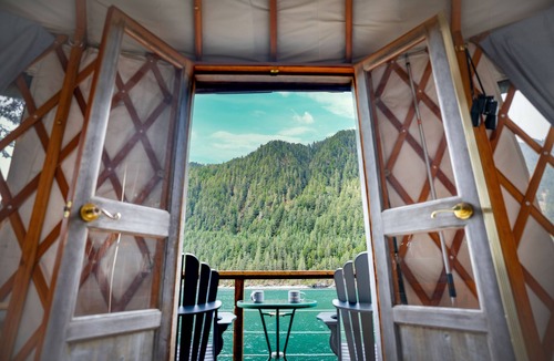 Seward Cabin | Glamping Yurt Resort on Private Island near Kenai Fjords NP. Kayak, SUP, fish!