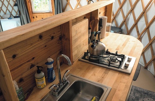 Seward Apartment | Helicopter Accessible Yurt on Iceberg Filled Lagoon relaxing getaway for couples