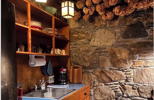 Little Switzerland Ski Chalet | Historic Stone "Chalet Switz" a mile from center of Little Switzerland
