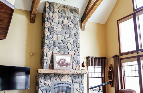 Big Rapids Cabin | Lakefront Lodge & Adjacent Carriage House-65 Acres-Private Lake, Gourmet Kitchen