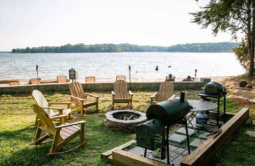 Steele Creek Cabin | Lakefront Property Two Bedroom Cabin #32 at Long Cove Resort by RedAwning