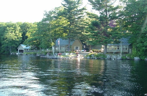 Rome House | Landmark 3 Camp Estate with Private Beach and Pier in Belgrade Lakes, Maine