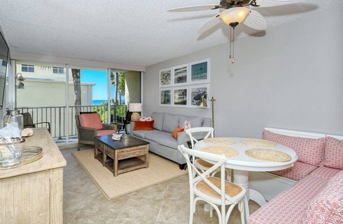 Longboat Key Apartment | LaPlaya 202E-Catch the gentle Gulf breezes on your private balcony!