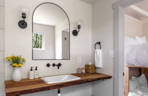Jewett Other | Limestone Fields: 16-Acre Lake Farm Retreat, 10 Cabins, Sleeps 26, Soaking Tubs!