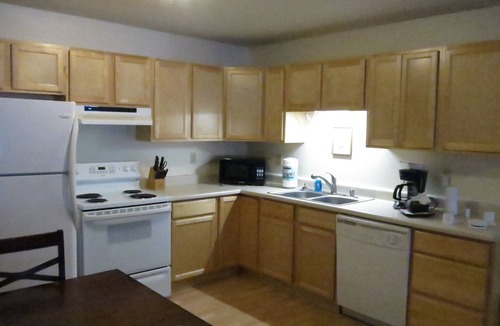 Moose Creek Apartment | Log 3-Bdr in Moose Creek among the birch and spruce trees