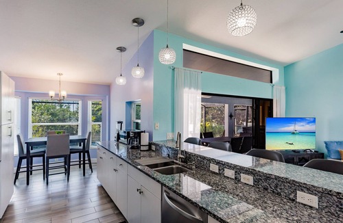Fort Myers House | Lush Waterfront canal with stuning sunset views, Hot tub and heated pool!