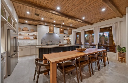 Rancho Santana House | #LuxeVillaTulum a BOHO Luxury Resort Style Villa Retreat: Heated Salt Water Pool & Spa, Fire-pit, Cabanas, Pickle-ball Ct, Family Games. A Perfect relaxing getaway for family reunions, celebrations, small events & amazing Instagram-able moments.