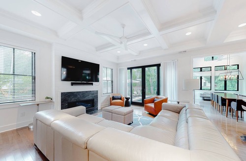 The Pines House | Luxury home in downtown Rehoboth Beach with private pool & hot tub