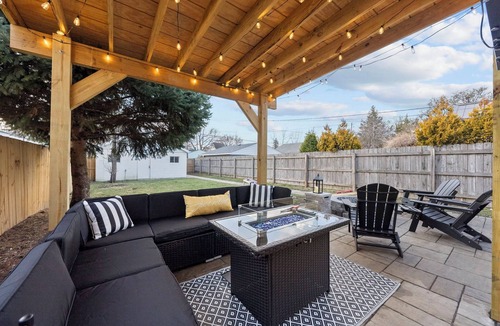 Merion Village House | Luxury Retreat with Hot Tub, Movie Theater, Pet-Friendly near German Village