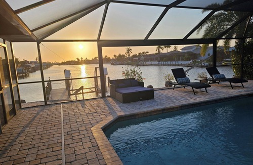 Burnt Store House | Manatee Haven/Waterfront Gulf Access Retreat/With Game room