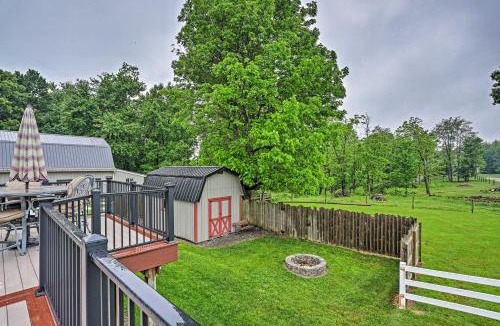 Millersburg House | Millersburg Home w/Covered Porch & Fire Pit!