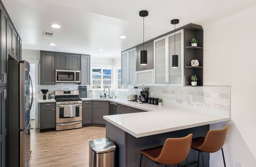 Palo Alto House | Modern 4BR House w/BBQ, AC & Games, Close to Techs next to Palo Alto, Stanford